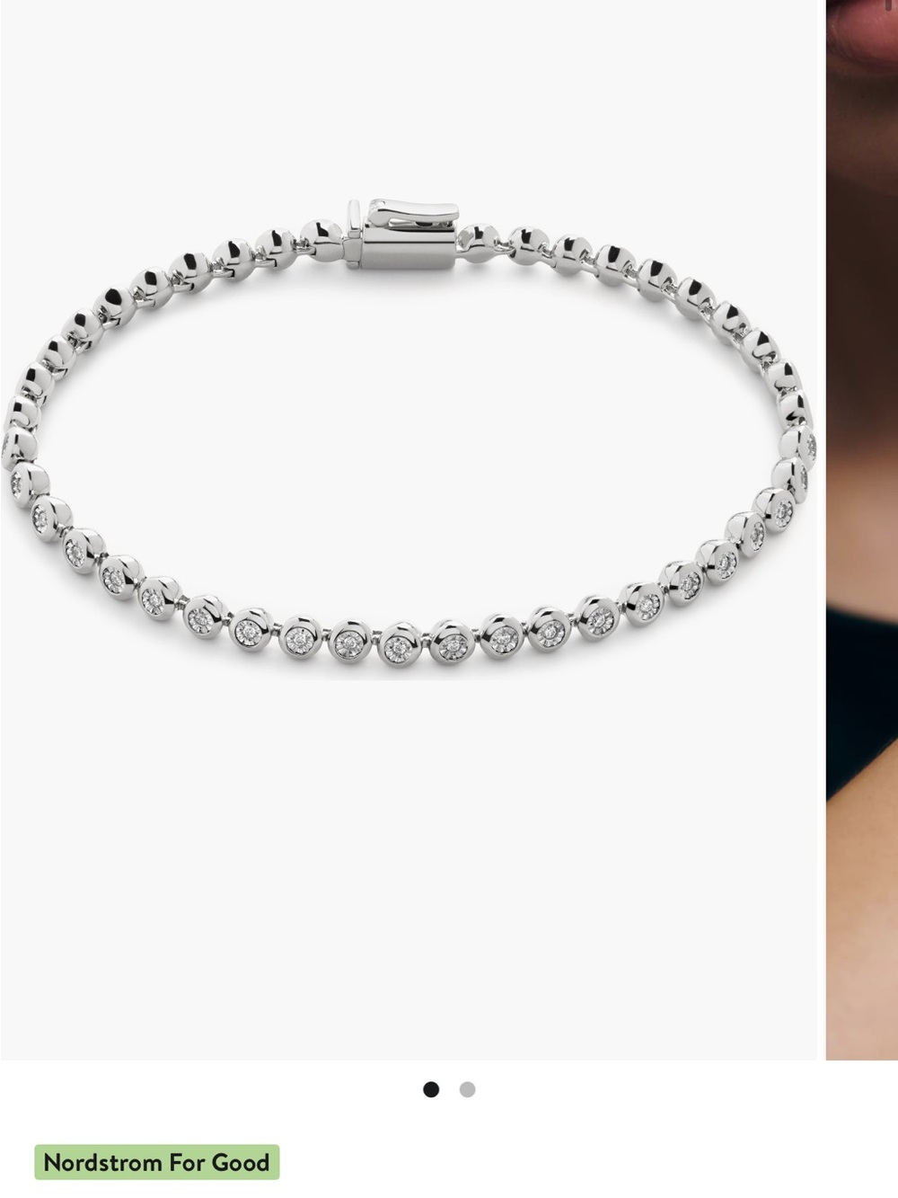 Monica Vinader diamond bracelet